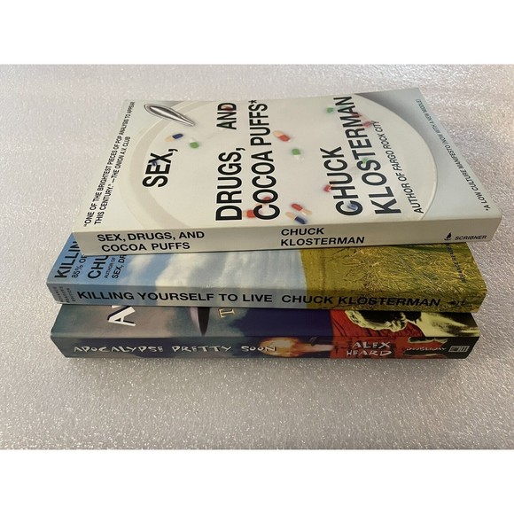 Chuck Klosterman Alex Heard Trade Paperback Book Lot of 3 Pop Culture/Subculture - Picture 3 of 4